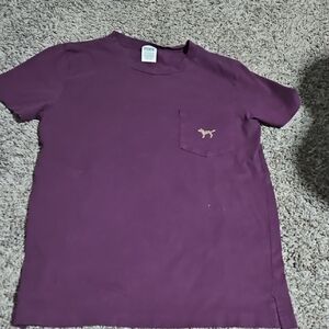 Womens Purple Maroon T-Shirt with Pocket